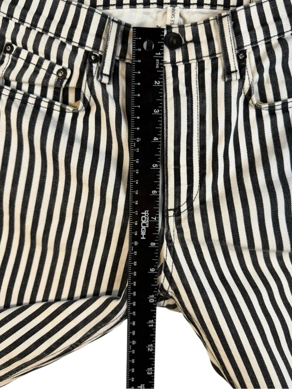 Rag & Bone High Rise Skinny Stripe Jeans Size 27